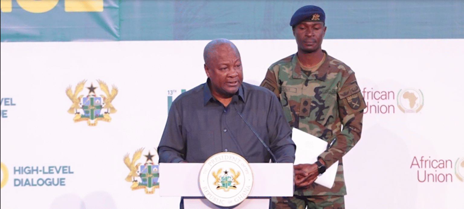 President Mahama says Africa must act, not just rely on rhetoric.