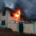 Fire destroys housemaster’s bungalow and boys dormitory at Oyoko Methodist SHS in Koforidua