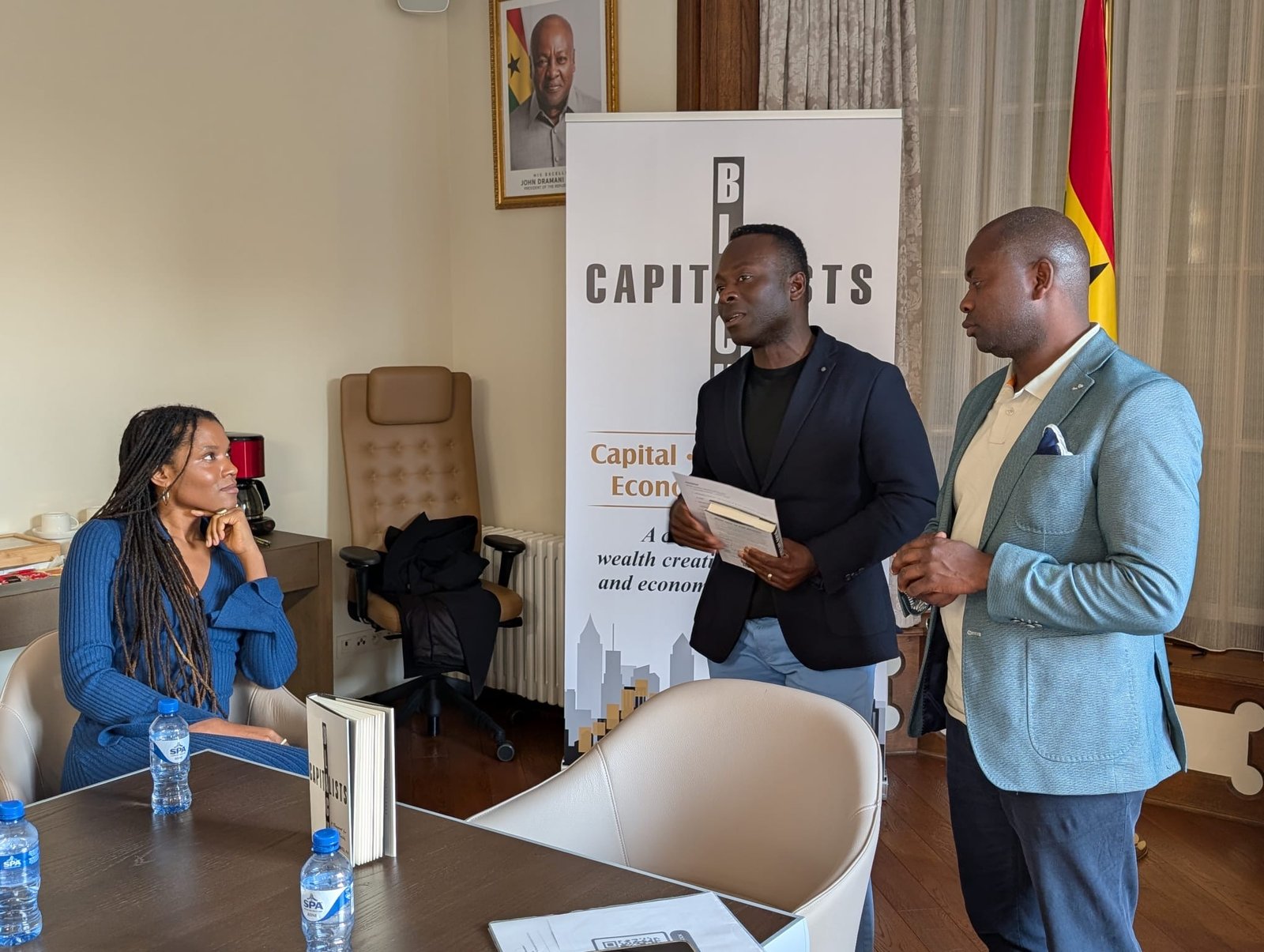 Ghanaian Embassy in Belgium hosts Dr. Naa-Du Laryea during European book tour