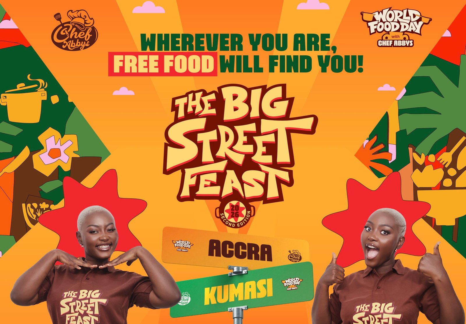 Chef Abbys Feeds 50,000 Across Accra and Kumasi With The Big Street Feast 2.0